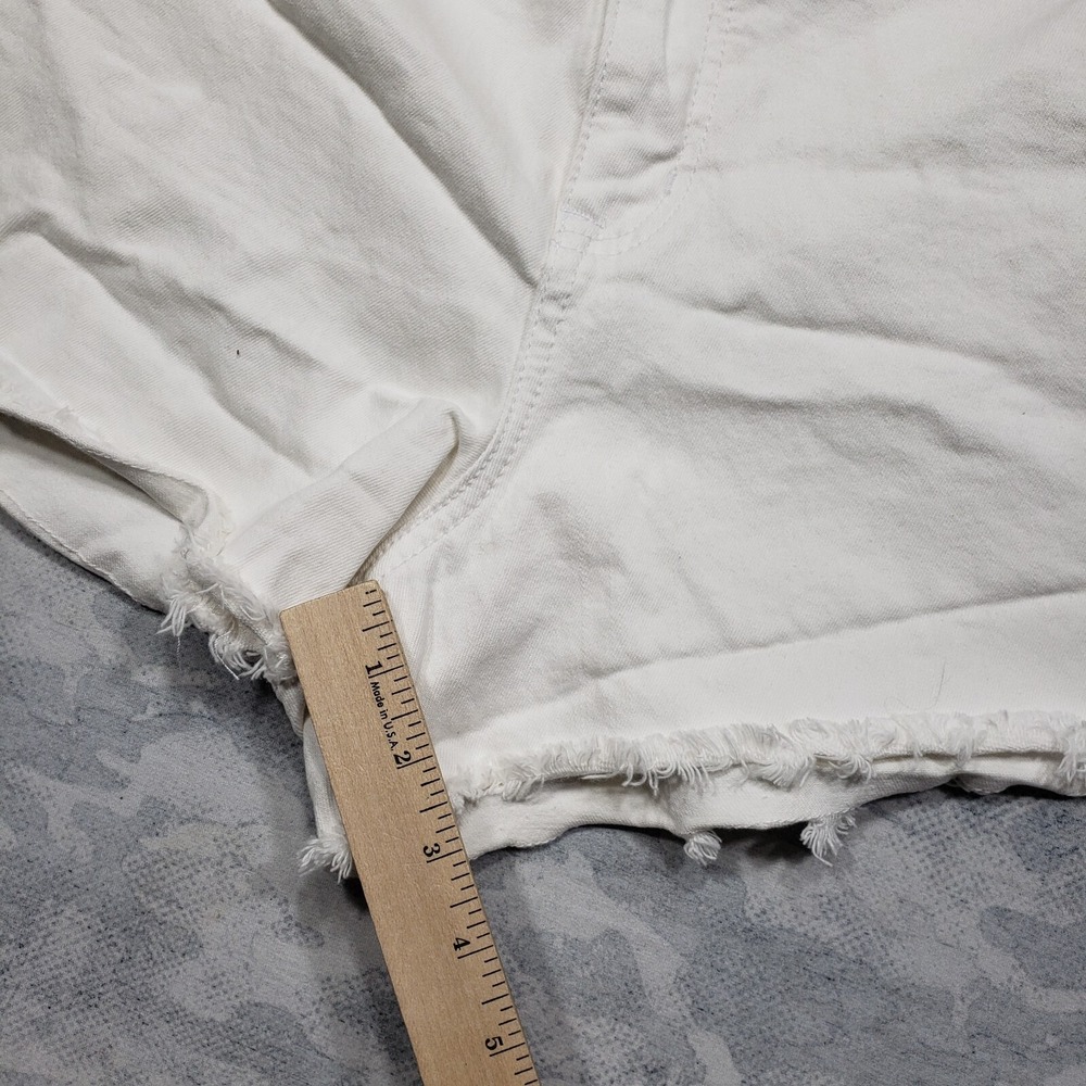 Torrid Shorts Womens 22 White Lace Trim High Rise Stretch Raw Hem - Picture 10 of 13